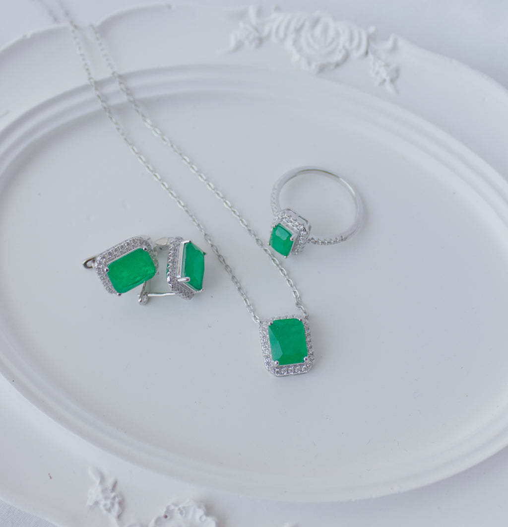 ALESSIA SET (NECKLACE + EARRINGS + RING)